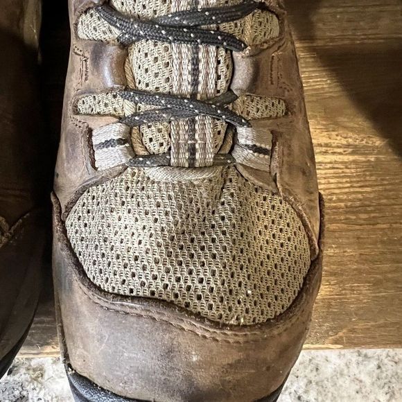 Mens Keen Steens Vent Brown Leather Outdoor Hiking Shoes Sneakers Size 8.5 M GUC - Picture 7 of 10